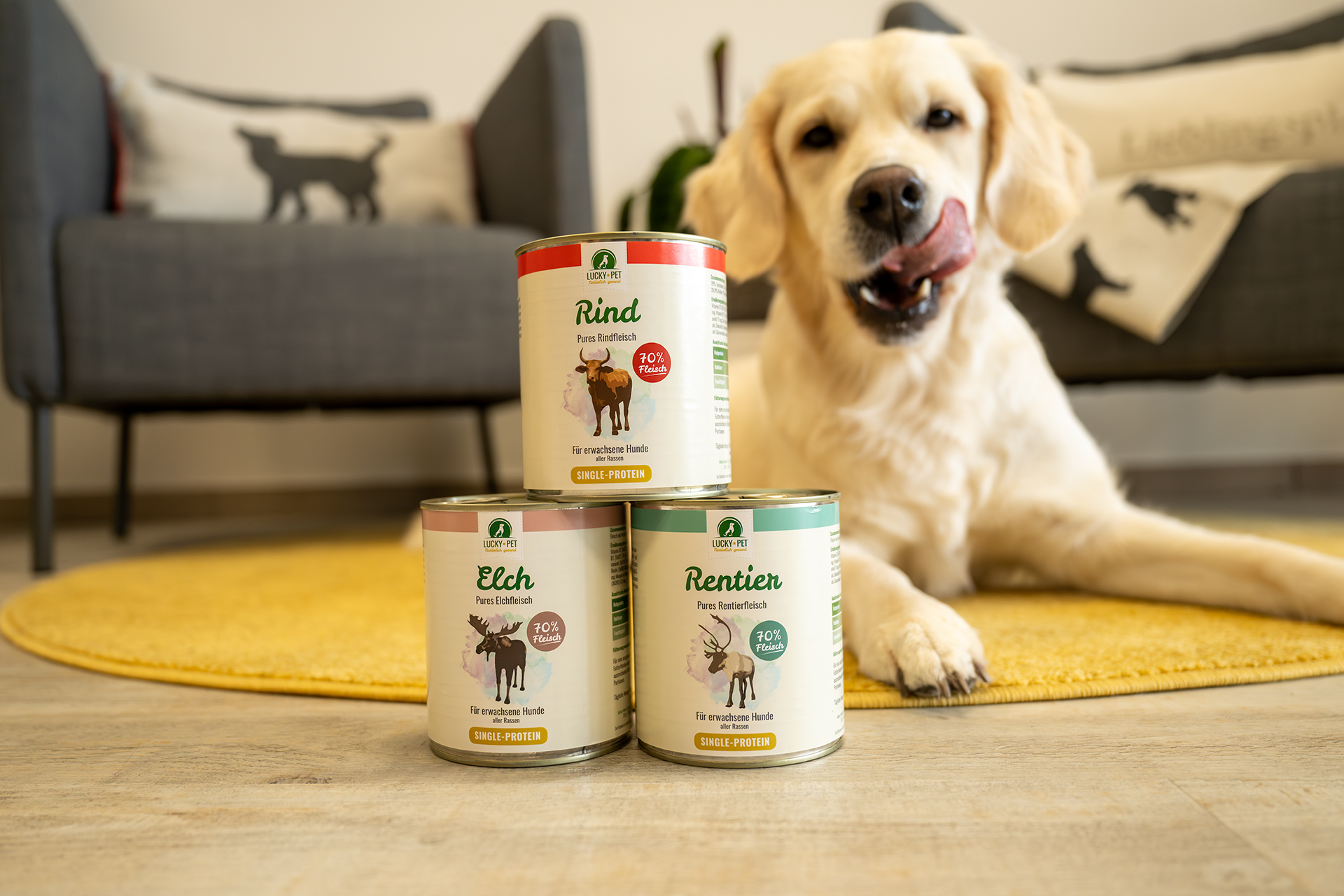 Lucky-Pet Nassfutter Pures Elchfleisch
