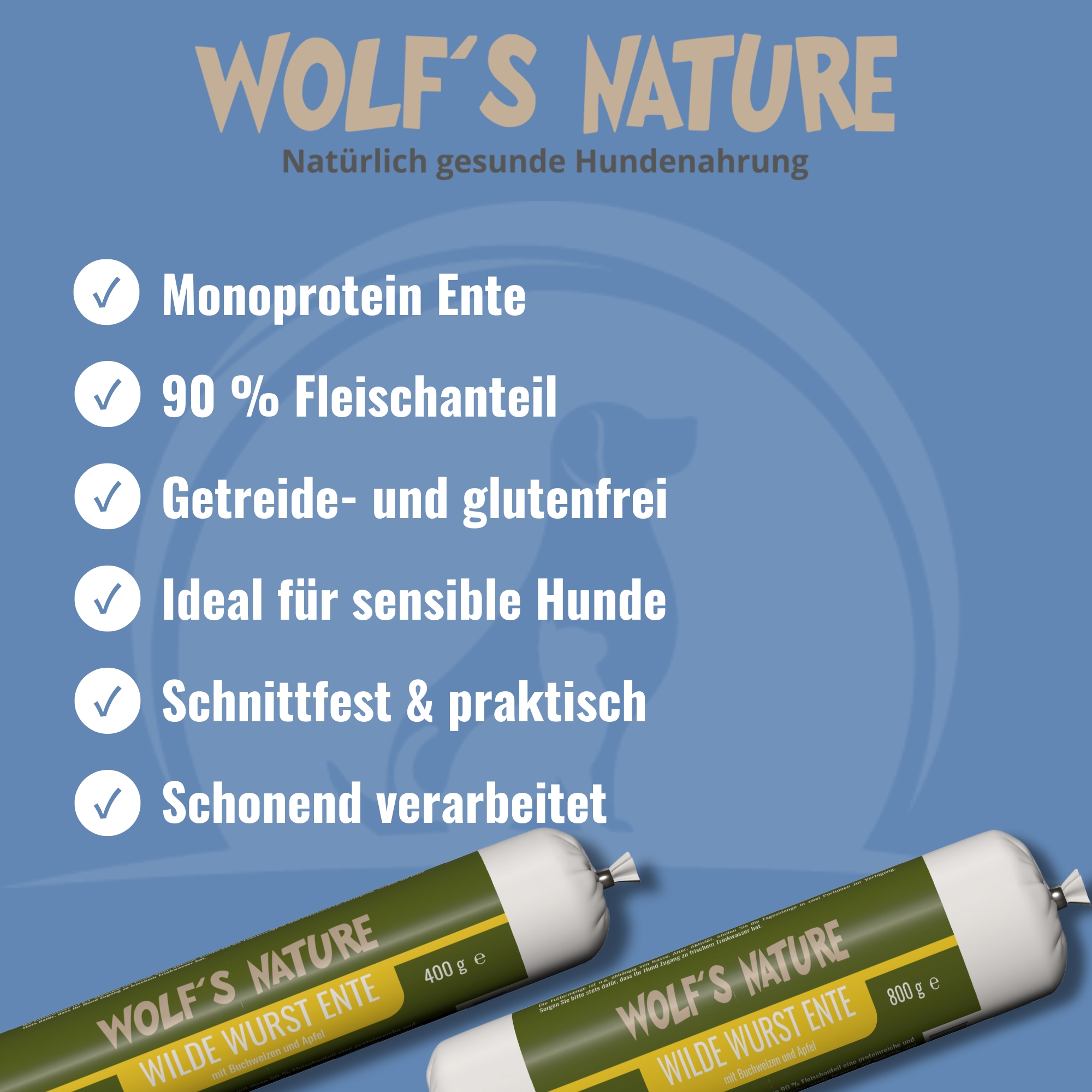 Wolf's Nature Wilde Wurst Ente