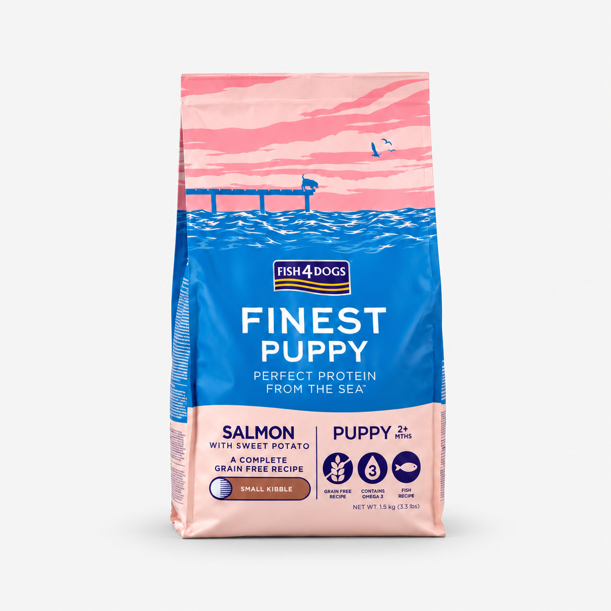 Fish4Dogs Finest Puppy – Lachs mit Süßkartoffel, kleine Kroketten WOLTERS cat & dog GmbH