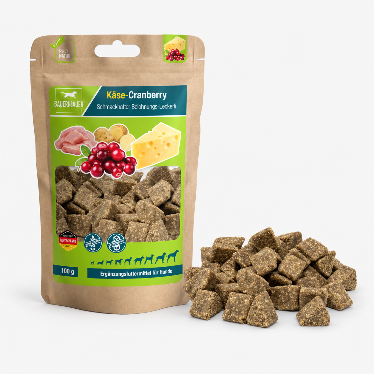 DAUERKAUER Käse-Cranberry Belohnungs-Leckerli WOLTERS cat & dog GmbH