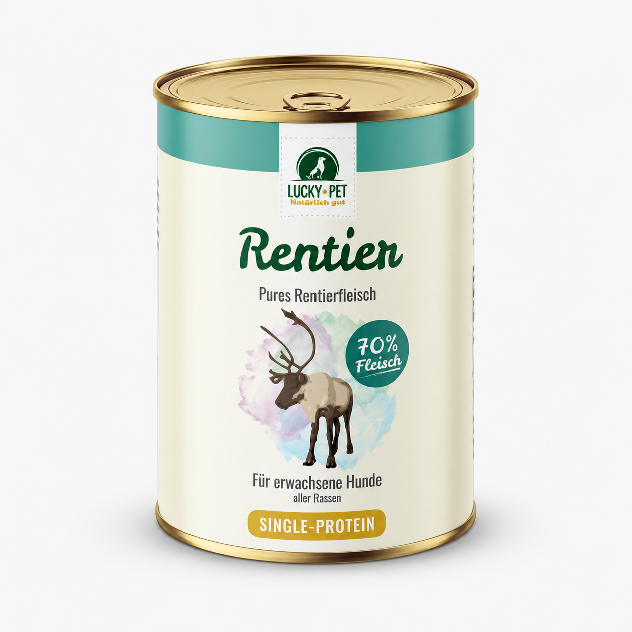 Lucky-Pet Nassfutter Pures Rentierfleisch WOLTERS cat & dog GmbH