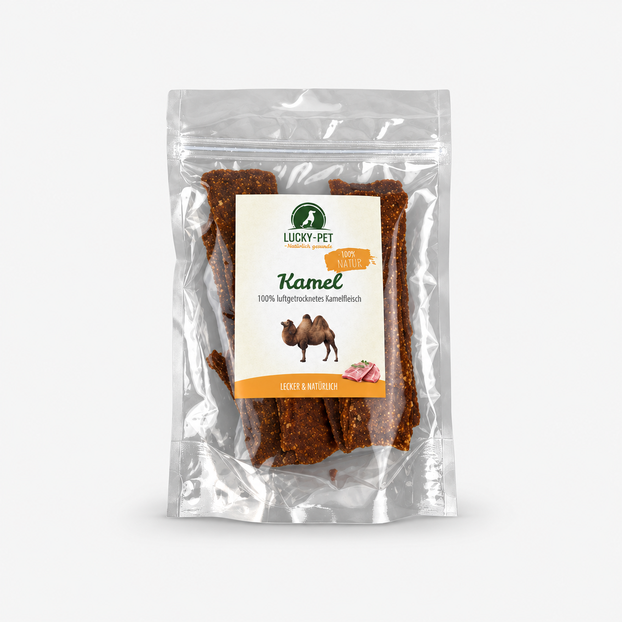 Lucky-Pet Natur Fleischstreifen – Kamel WOLTERS cat & dog GmbH