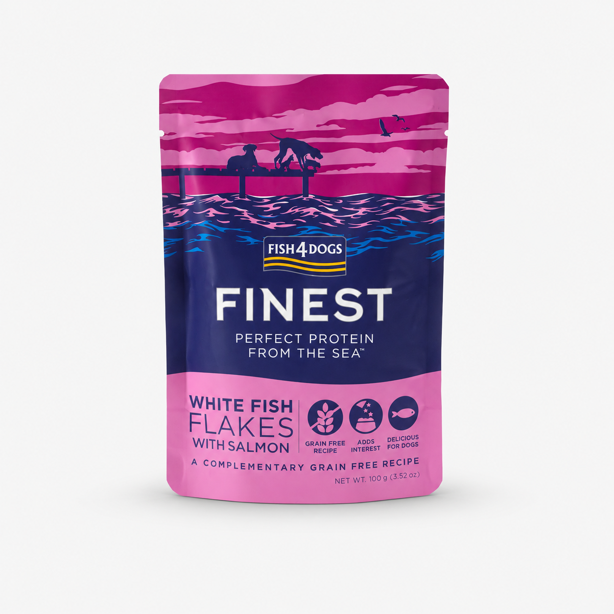 Fish4Dogs Finest – Weißfischflocken mit Lachs WOLTERS cat & dog GmbH